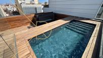 Swimming pool of Attic for sale in  Barcelona Capital  with Air Conditioner, Terrace and Balcony