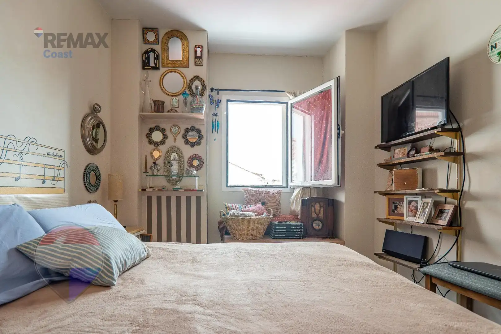 Bedroom of Flat for sale in Málaga