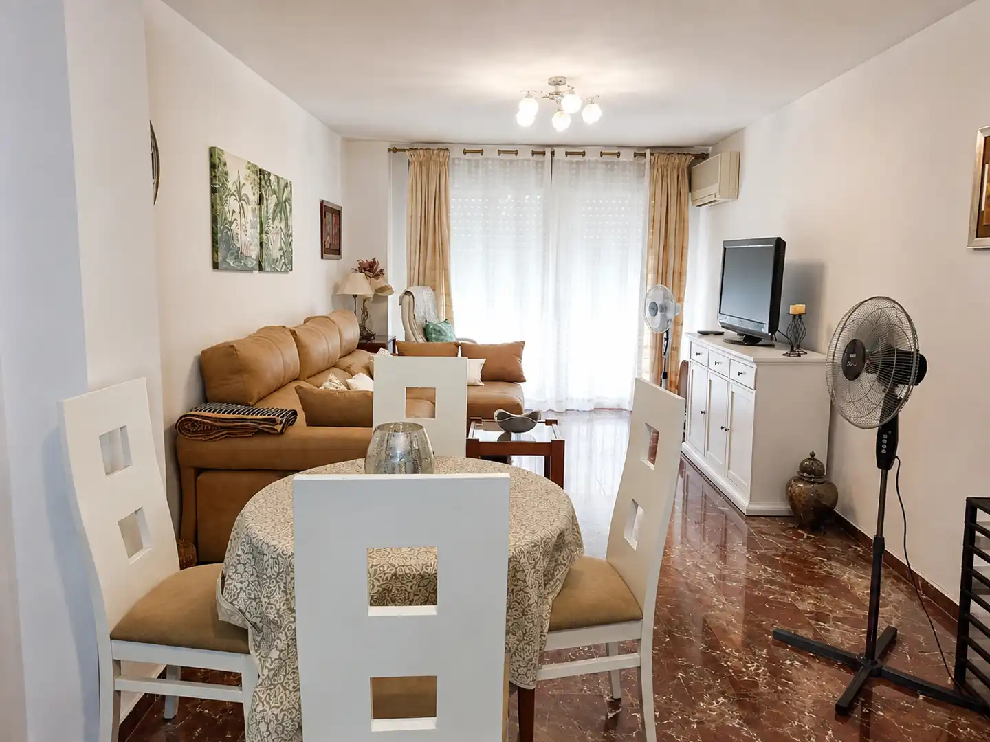 Living room of Flat for rent in Úbeda  with Air Conditioner, Furnished and Oven
