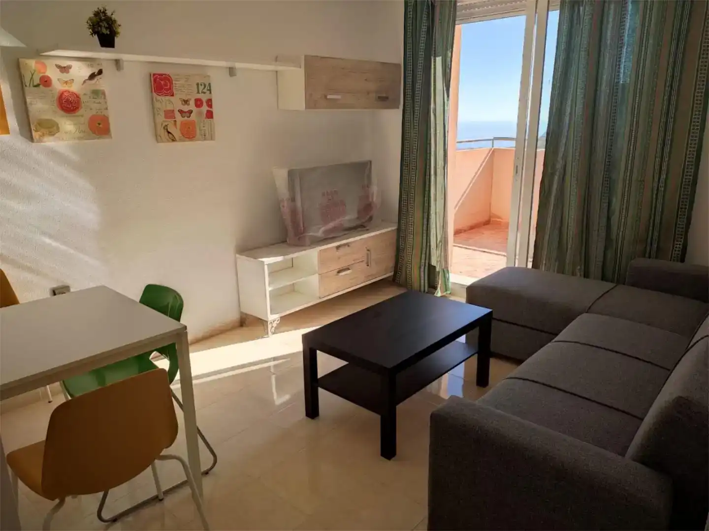 Living room of Flat for rent in Vícar  with Air Conditioner and Balcony
