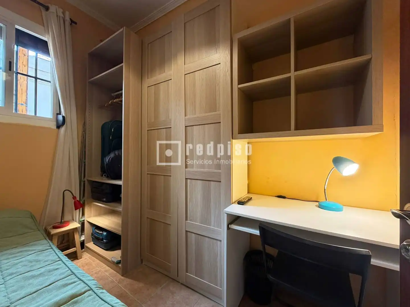 Schlafzimmer von Wohnung zur Miete in Madrid mit Klimaanlage, Heizung und Terrasse