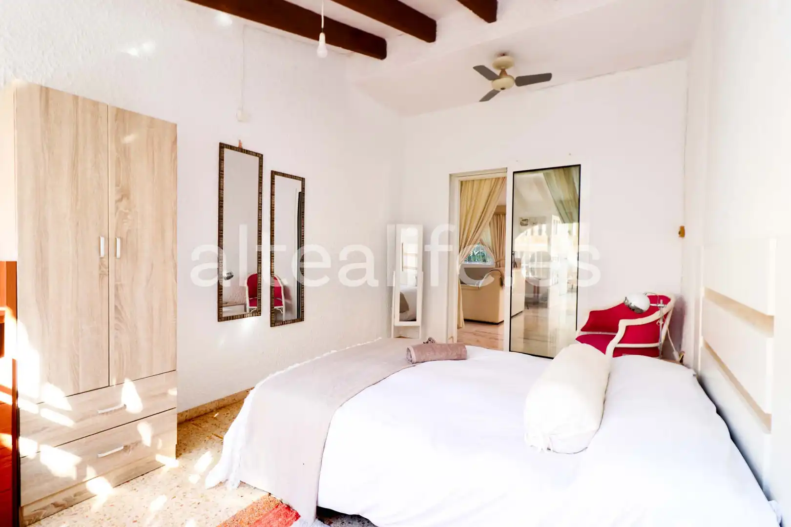Bedroom of Houses for sale in L'Alfàs del Pi  with Air Conditioner, Heating and Private garden