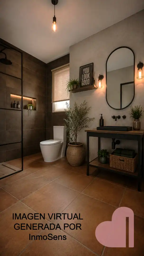 Baño de Casa adosada en venta en Vallirana con Jardín privado, Terraza y Balcón
