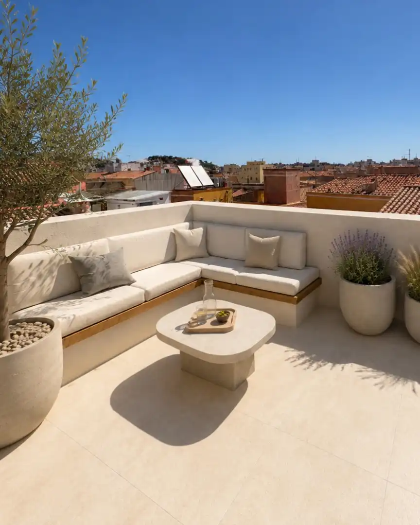 Terrasse von Wohnung zum Verkauf in Sant Feliu de Guíxols mit Heizung, Terrasse und Ofen
