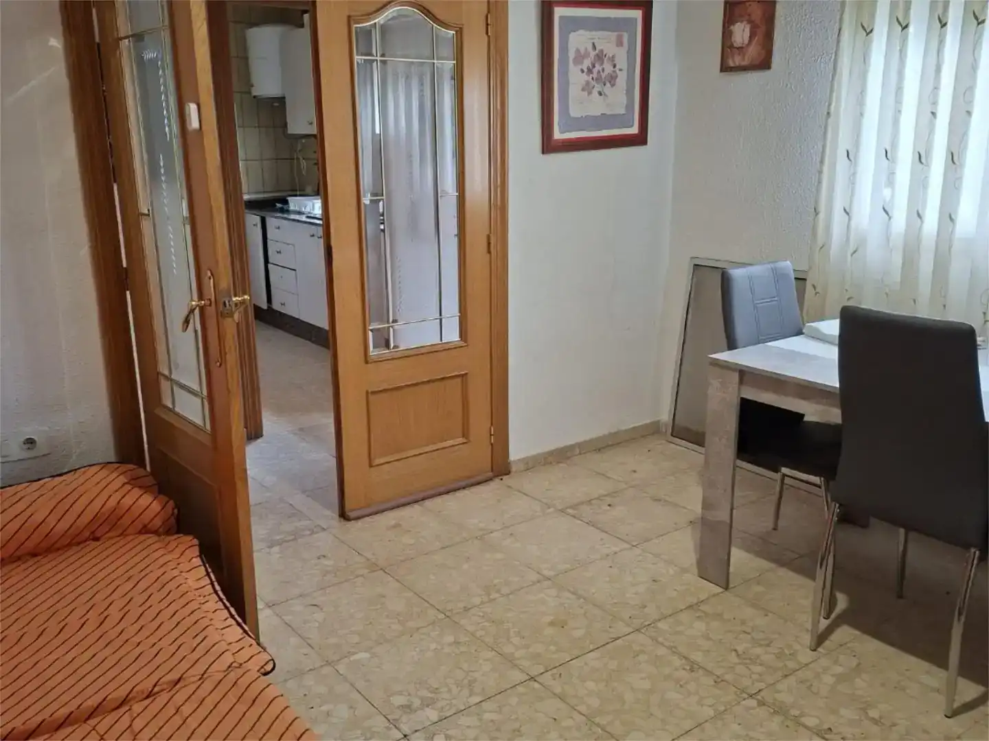 Kitchen of Flat for sale in Venta del Moro  with Private garden, Furnished and Balcony