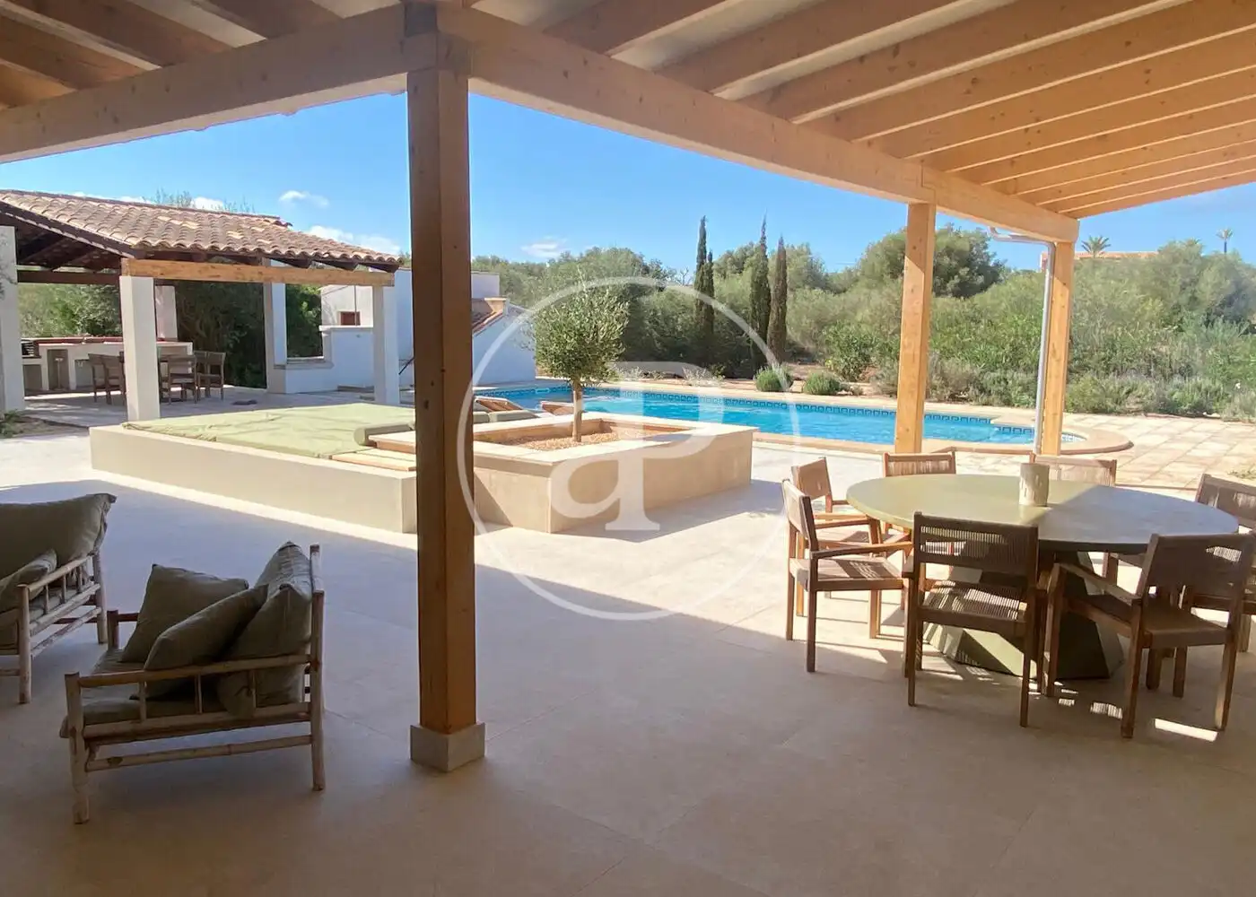 Terrace of Houses for rent in Campos  with Air Conditioner, Heating and Private garden