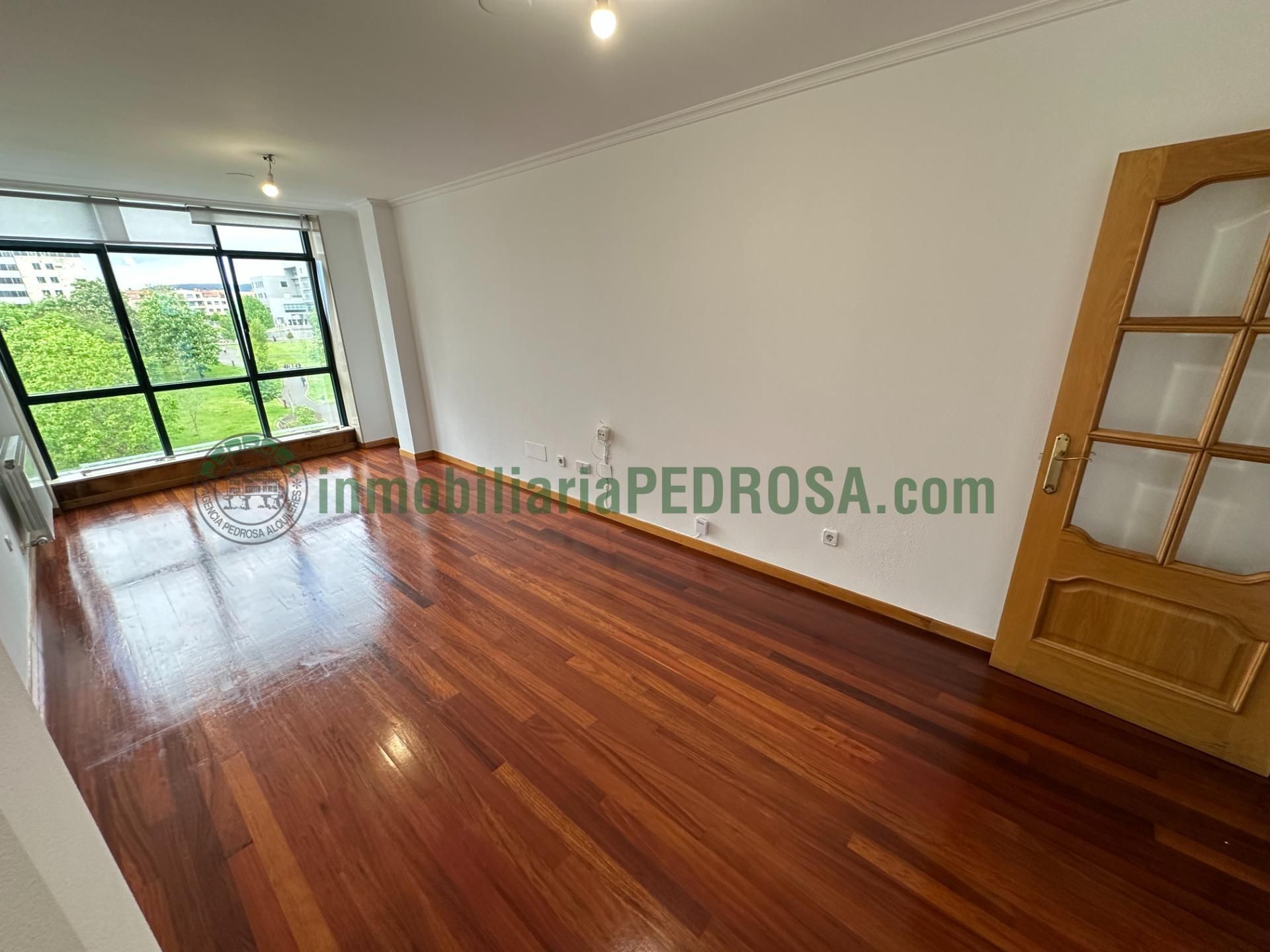 Sala d'estar de Pis en venda en Pontevedra Capital  amb Calefacció, Parquet i Terrassa