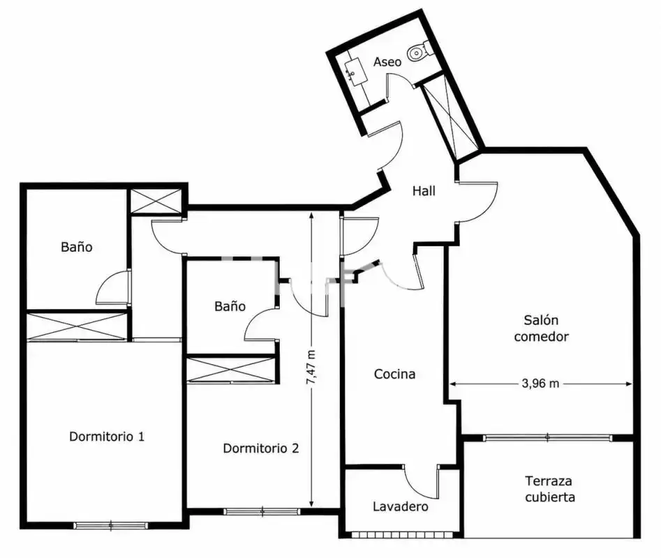 Piso con terraza en venta en Urbanizacion Torre Real Parq el Carmen, imagen 24