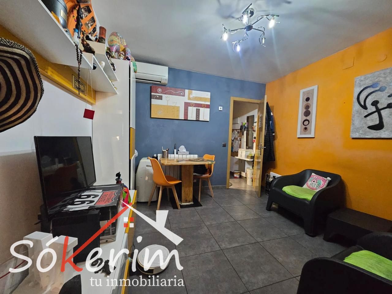 Living room of Flat for sale in Getafe  with Air Conditioner, Heating and Terrace