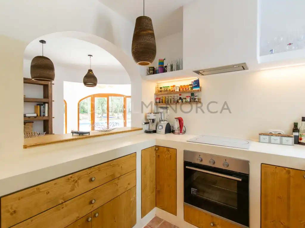 Cocina de Finca rústica en venta en Ferreries con Piscina