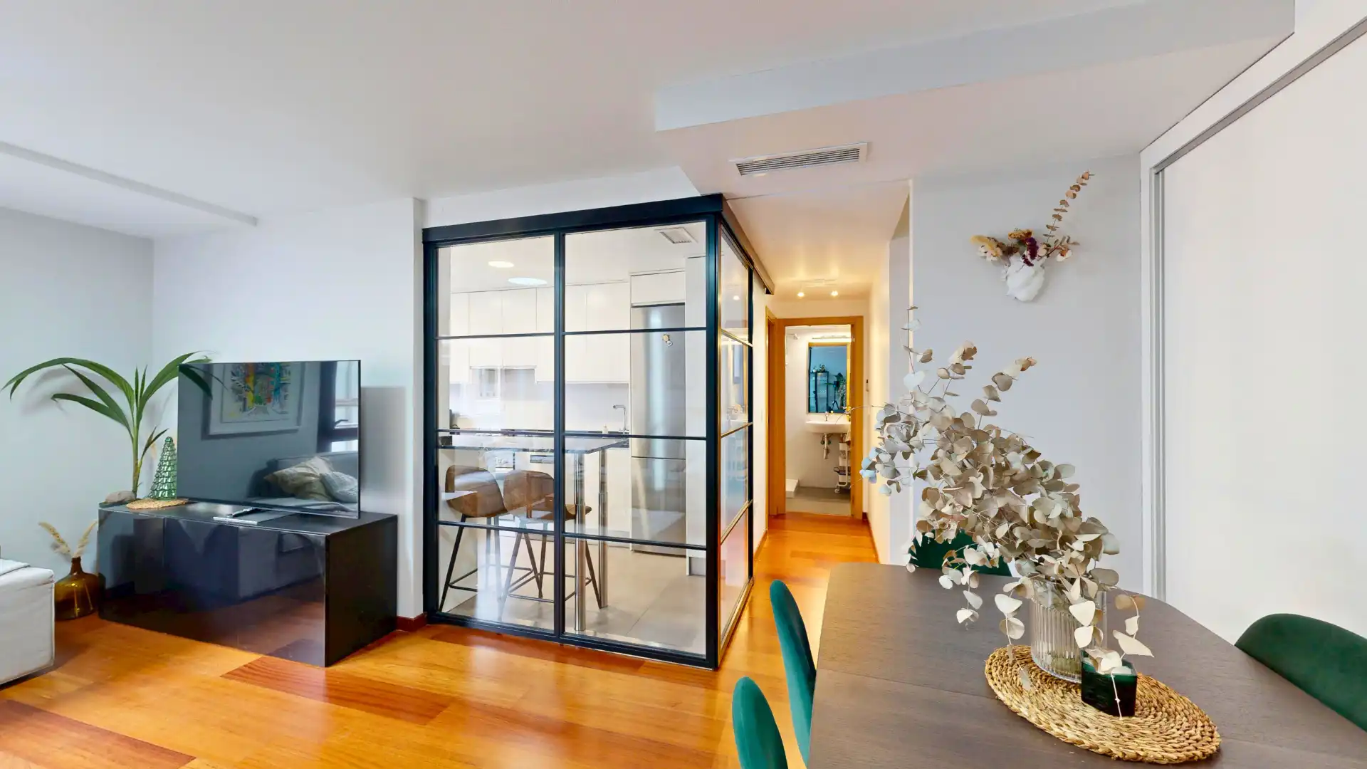 Sala de estar de Ático en venta en Murcia con Aire acondicionado, Parquet y Terraza