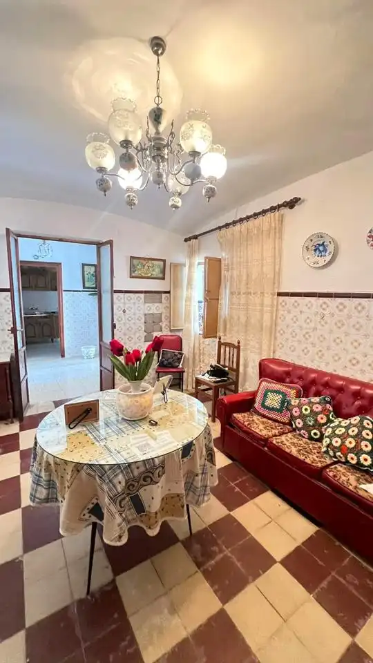 Sala d'estar de Casa o xalet en venda en Valverde de Leganés amb Terrassa