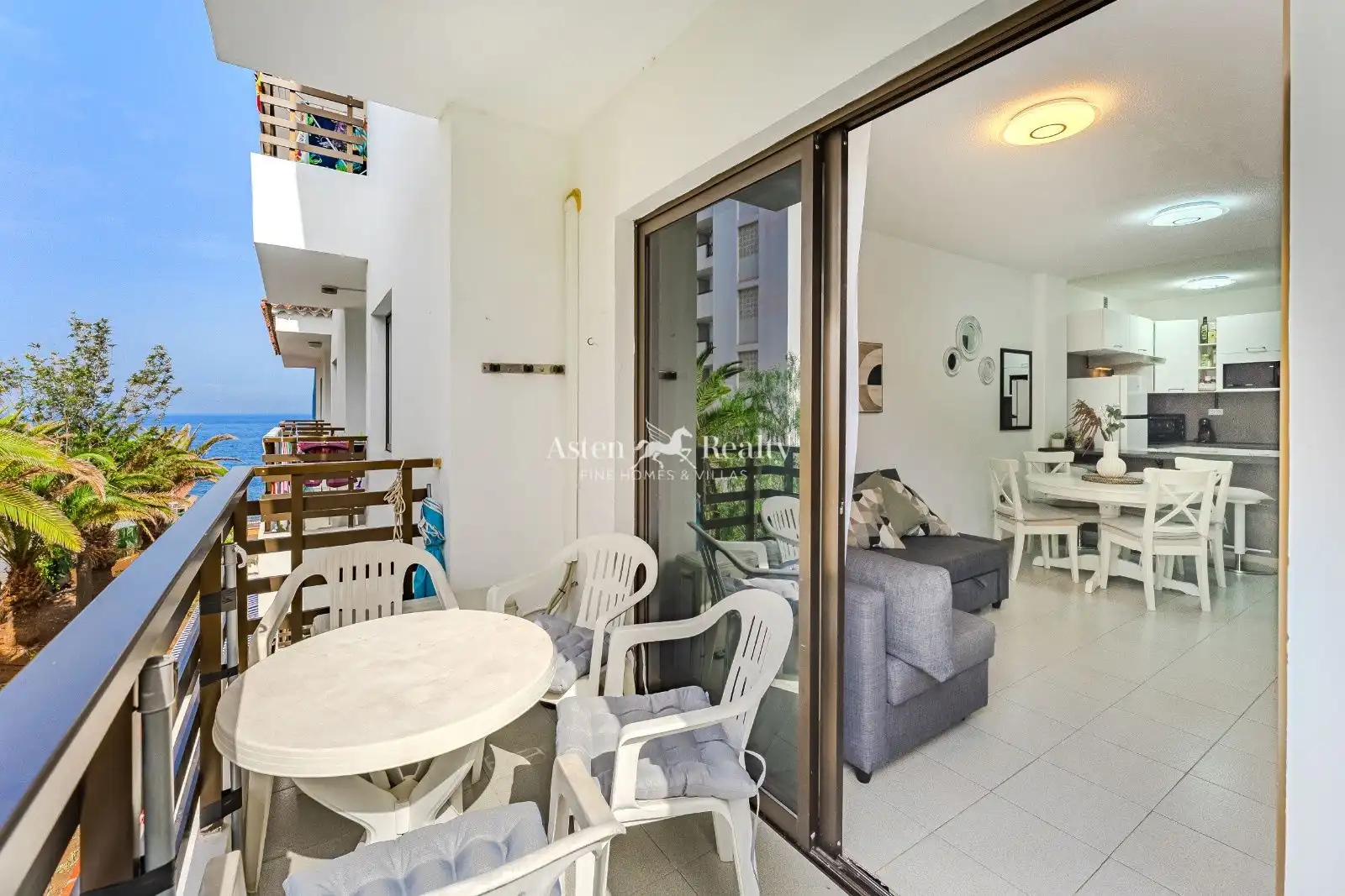 Terrassa de Apartament en venda en Santiago del Teide amb Aire condicionat, Terrassa i Piscina