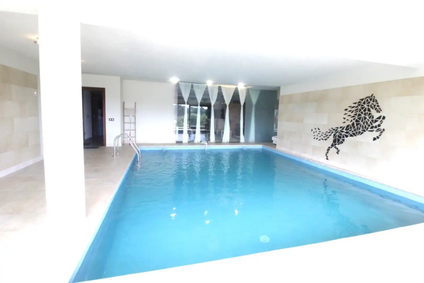 Swimming pool of Houses for sale in Betanzos  with Heating, Terrace and Storage room