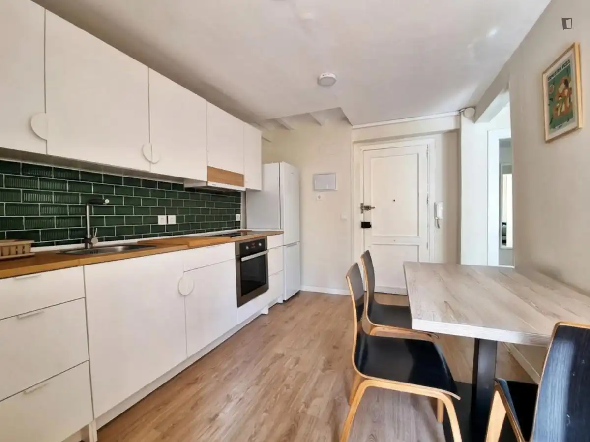 Cocina de Apartamento para compartir en Alcoy / Alcoi con Amueblado, Horno y Lavadora