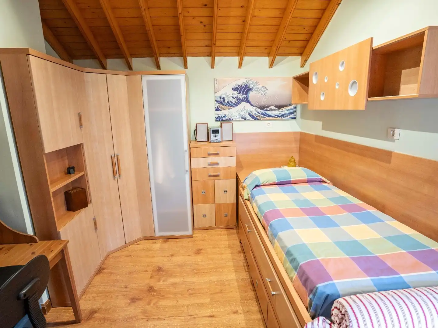 Bedroom of Detached homes for sale in San Cristóbal de la Laguna  with Parquet flooring, Terrace and Furnished