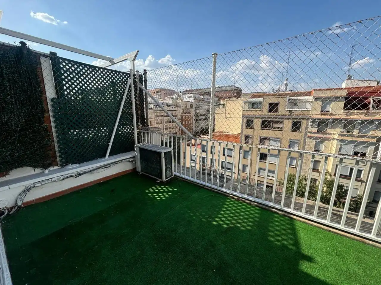 Terrasse von Dachboden zur Miete in Madrid mit Klimaanlage, Heizung und Parkett