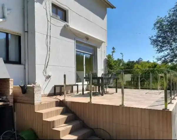 Terrassa de Casa o xalet en venda en Abegondo amb Piscina i Balcó