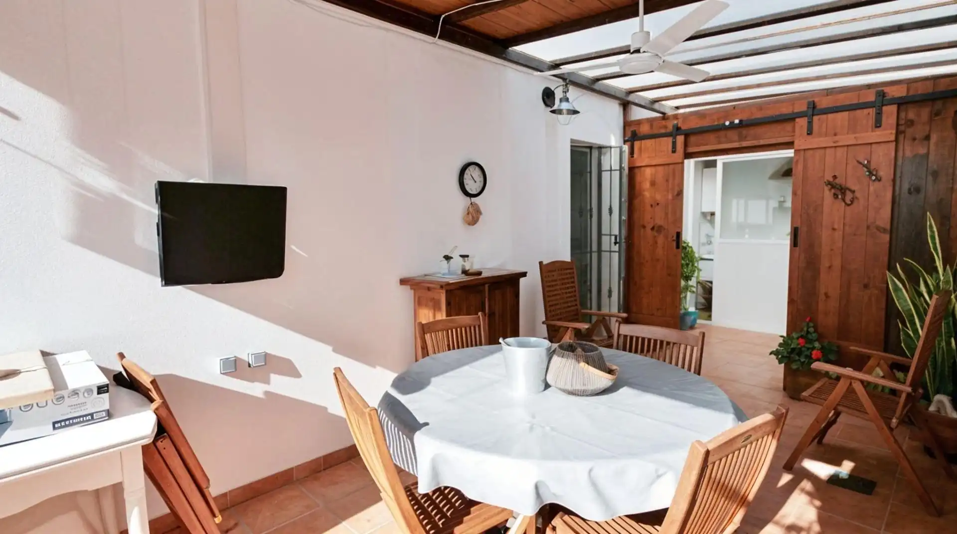 Terraza de Casa adosada en venta en Níjar con Aire acondicionado, Calefacción y Jardín privado