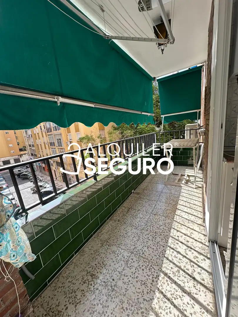 Terrace of Flat for rent in Málaga  with Air Conditioner, Terrace and Furnished