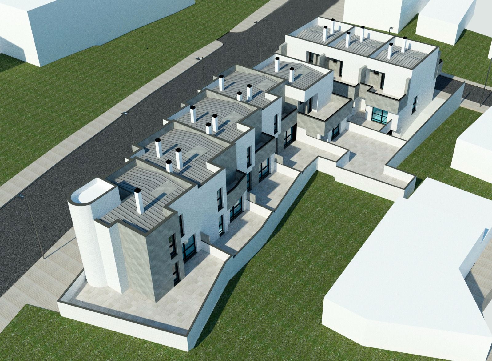 Exterior view of Single-family semi-detached for sale in Soria Capital 