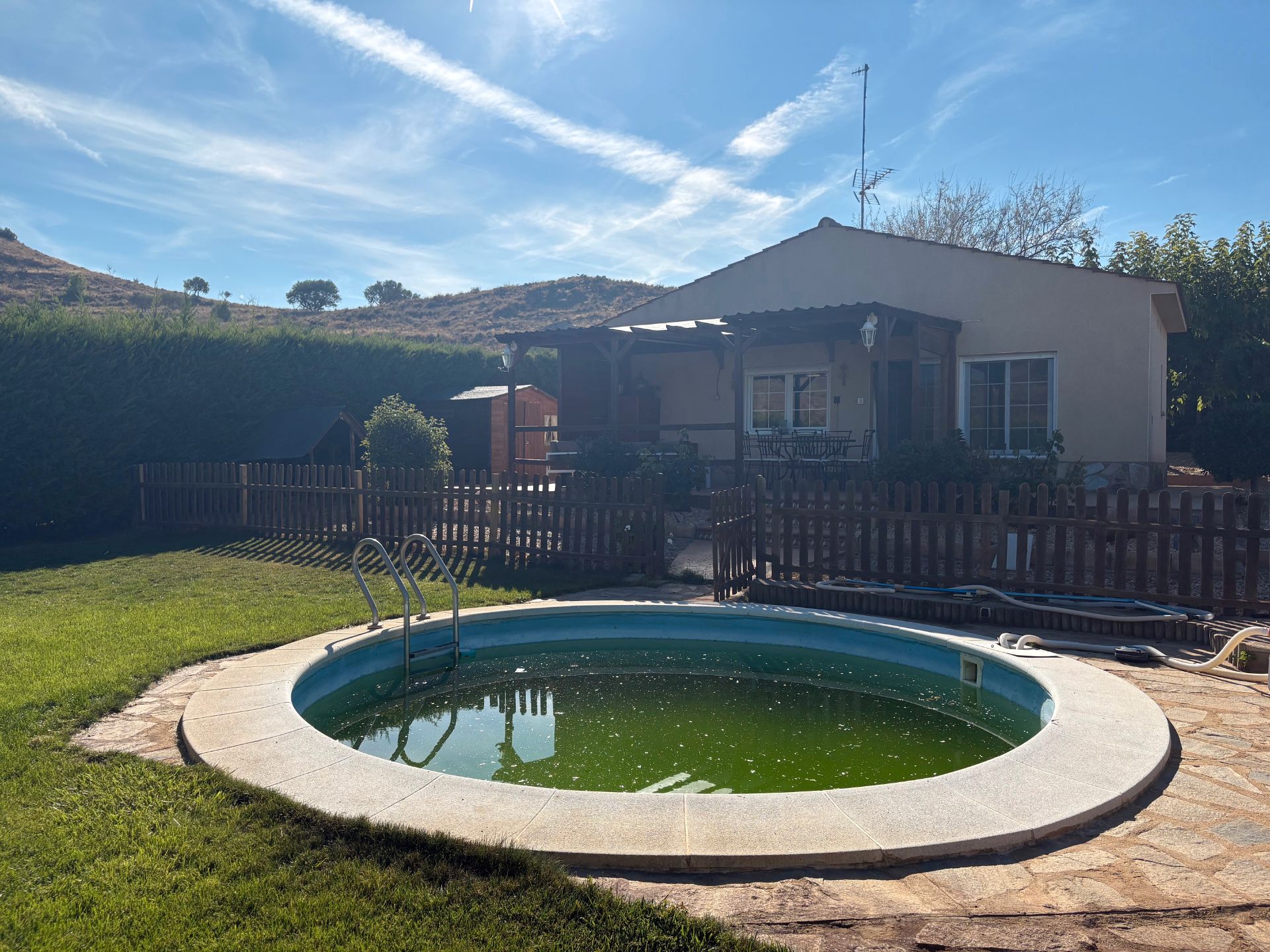 Swimming pool of Country house for sale in Autol  with Heating, Private garden and Terrace