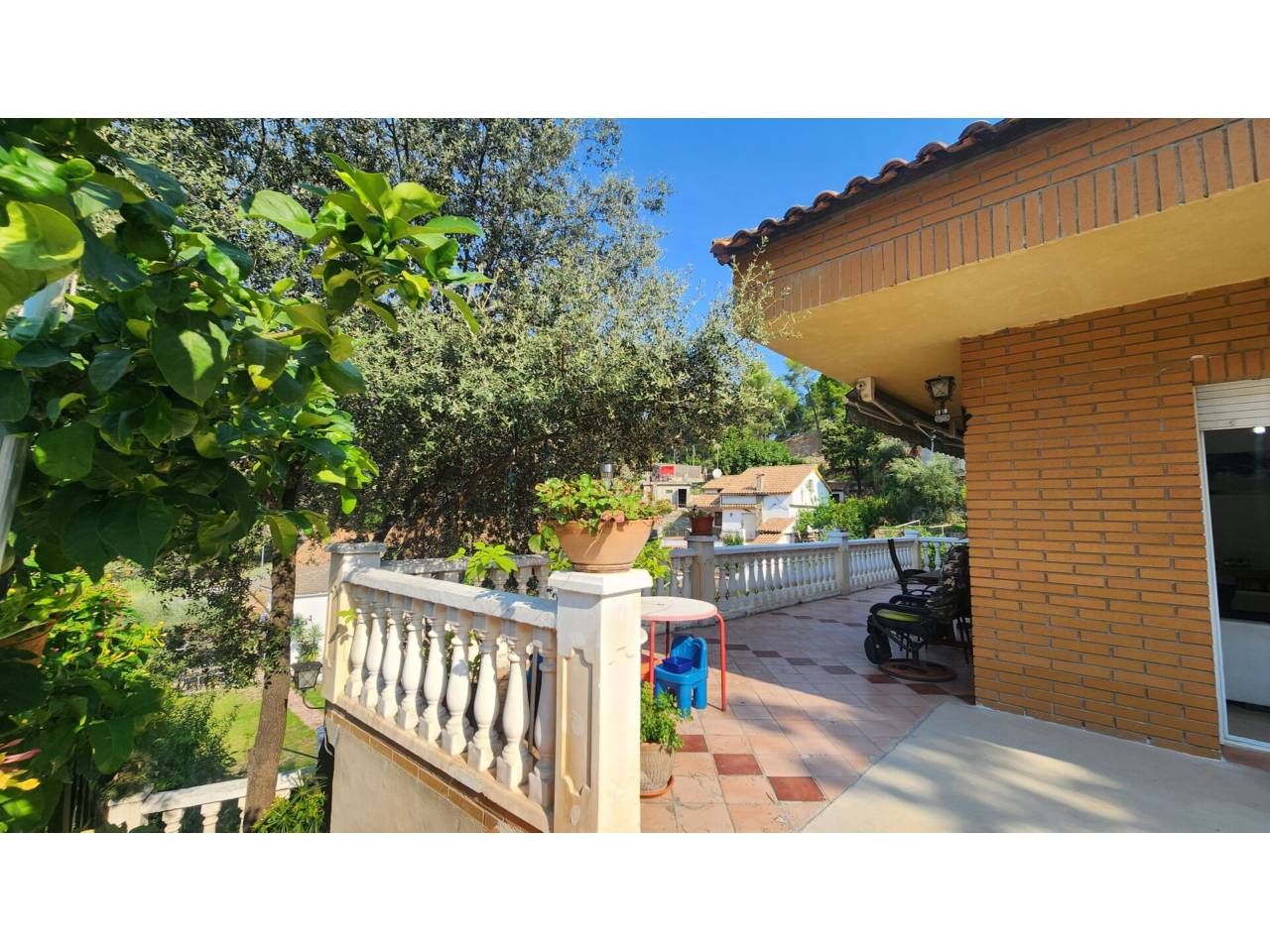 Exterior view of House or chalet for sale in Viladecavalls  with Heating, Private garden and Terrace