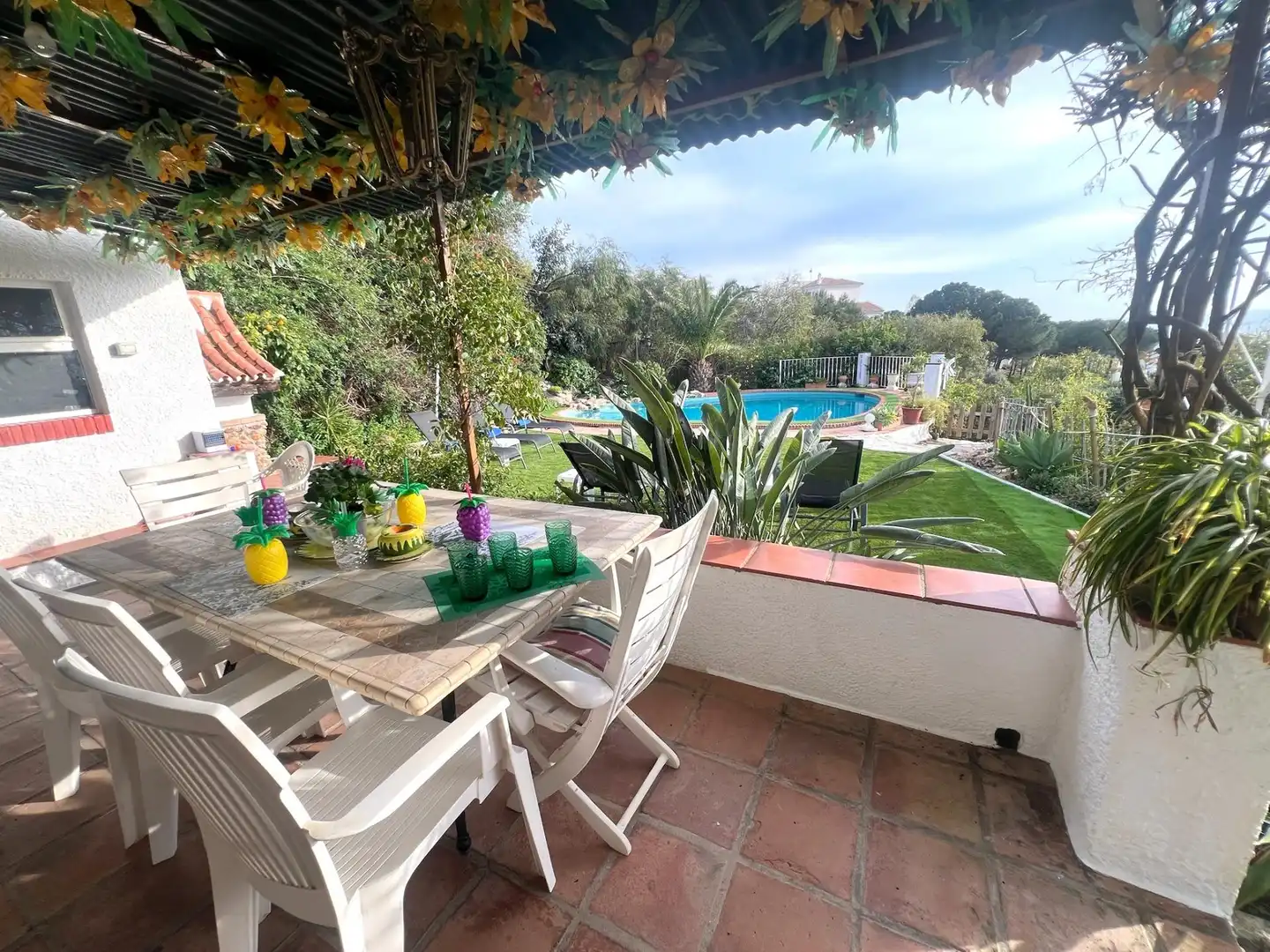 Garden of Houses for rent in Mijas  with Private garden, Terrace and Swimming Pool