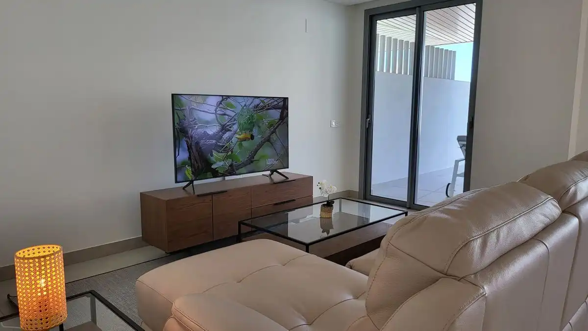 Wohnzimmer von Wohnungen zur Miete in Mijas mit Klimaanlage, Terrasse und Abstellraum