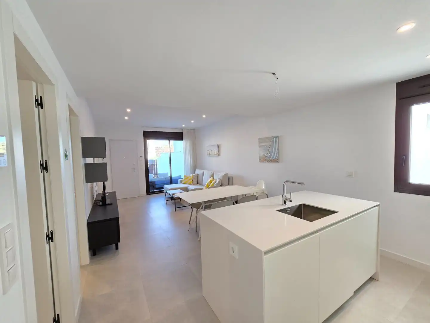 Sala de estar de Apartamento en venta en Pilar de la Horadada con Terraza y Amueblado