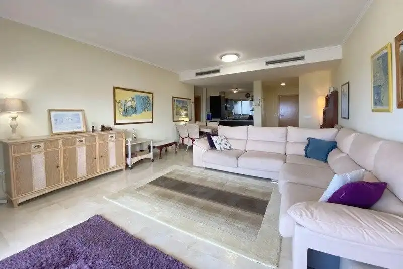 Sala d'estar de Apartament en venda en Pego amb Aire condicionat, Terrassa i Piscina