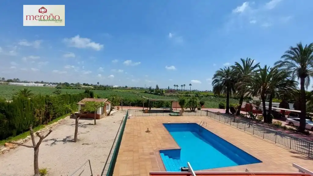 Piscina de Casa o xalet en venda en Elche / Elx amb Aire condicionat, Jardí privat i Terrassa