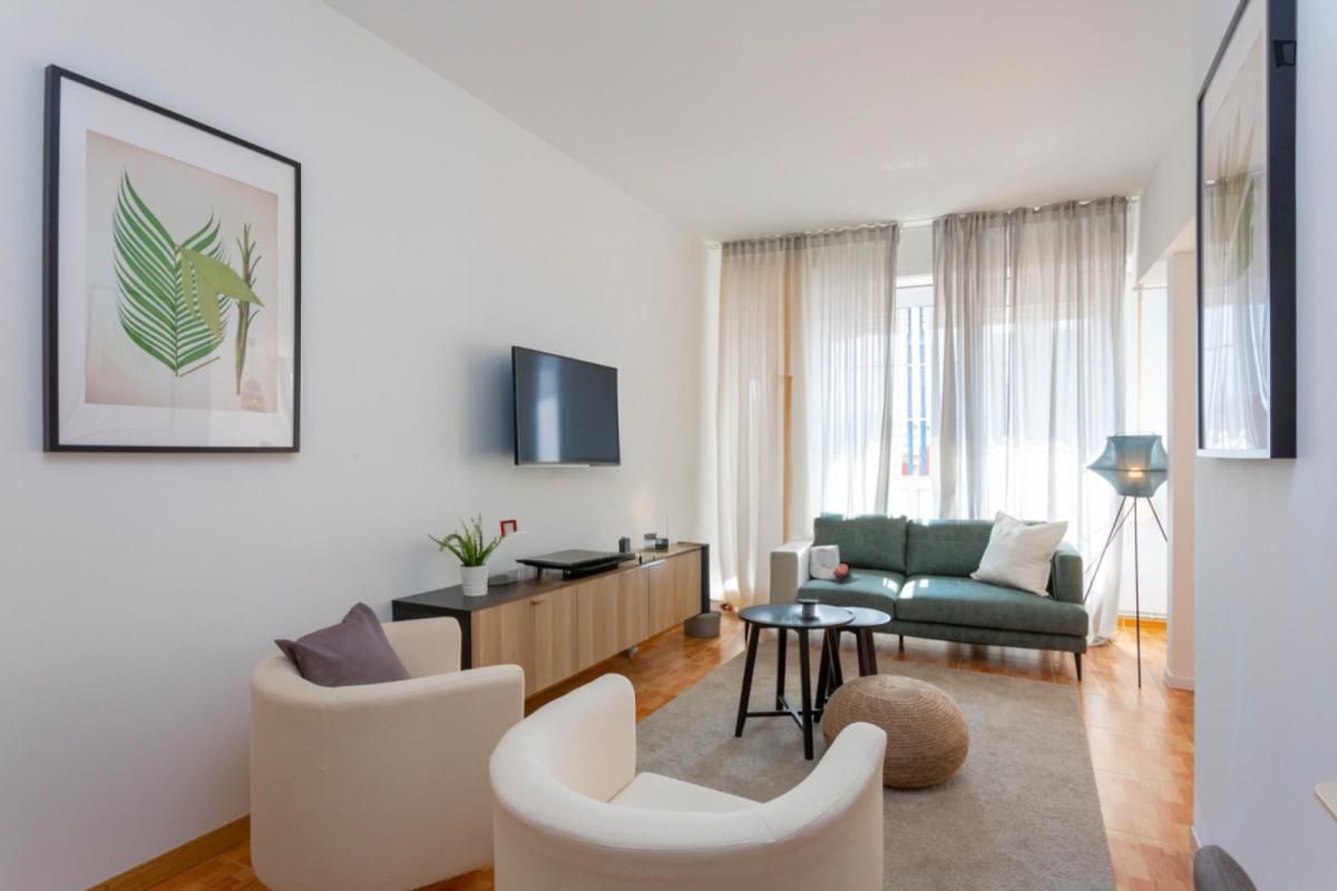 Sala d'estar de Apartament de lloguer en  Barcelona Capital amb Moblat, Rentadora i Internet