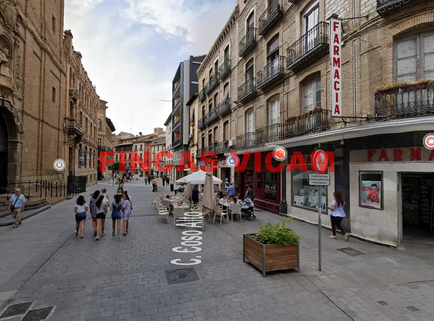 Exterior view of Flat for sale in Huesca  with Heating, Parquet flooring and Furnished