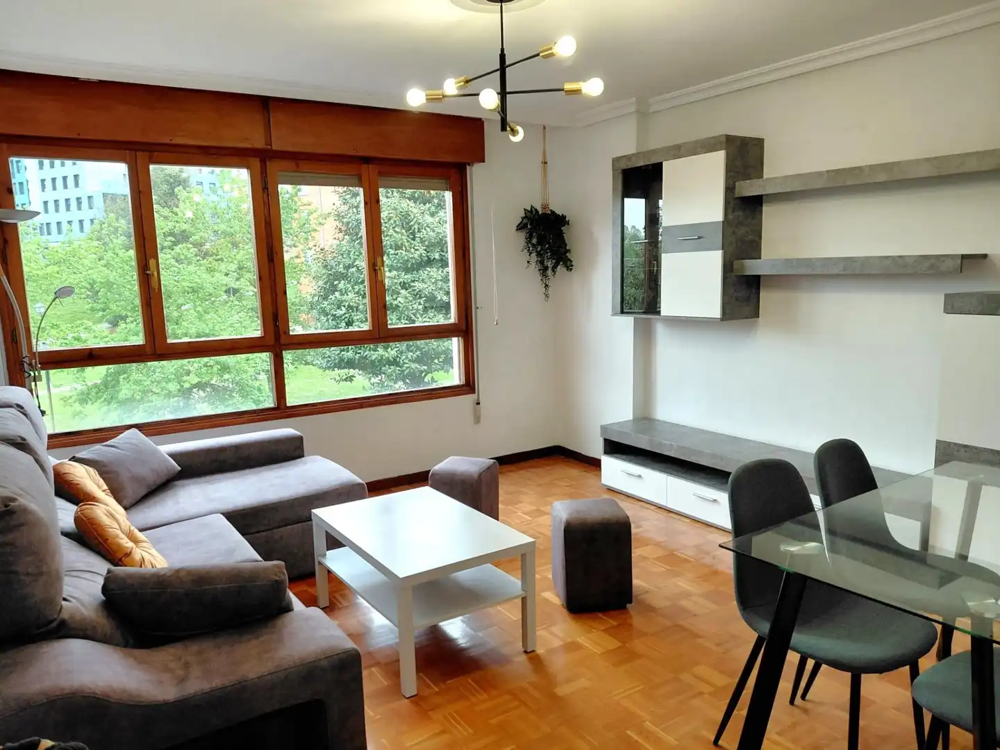 Sala de estar de Piso de alquiler en Oviedo  con Calefacción