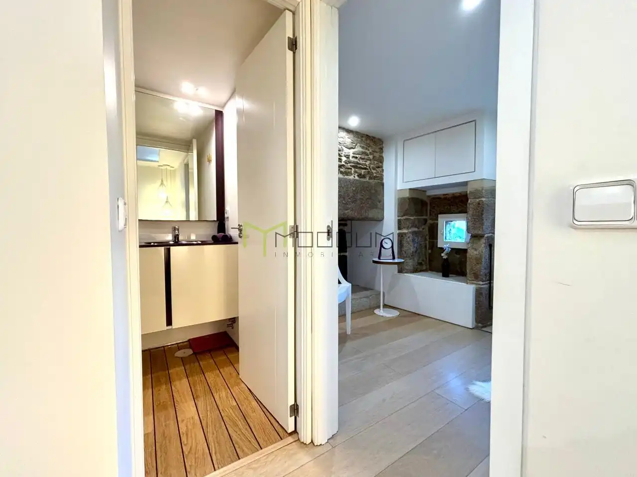 Baño de Casa o chalet en venta en Santiago de Compostela  con Calefacción, Jardín privado y Amueblado