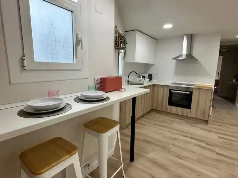 Kitchen of Flat for share in Castellón de la Plana / Castelló de la Plana  with Furnished
