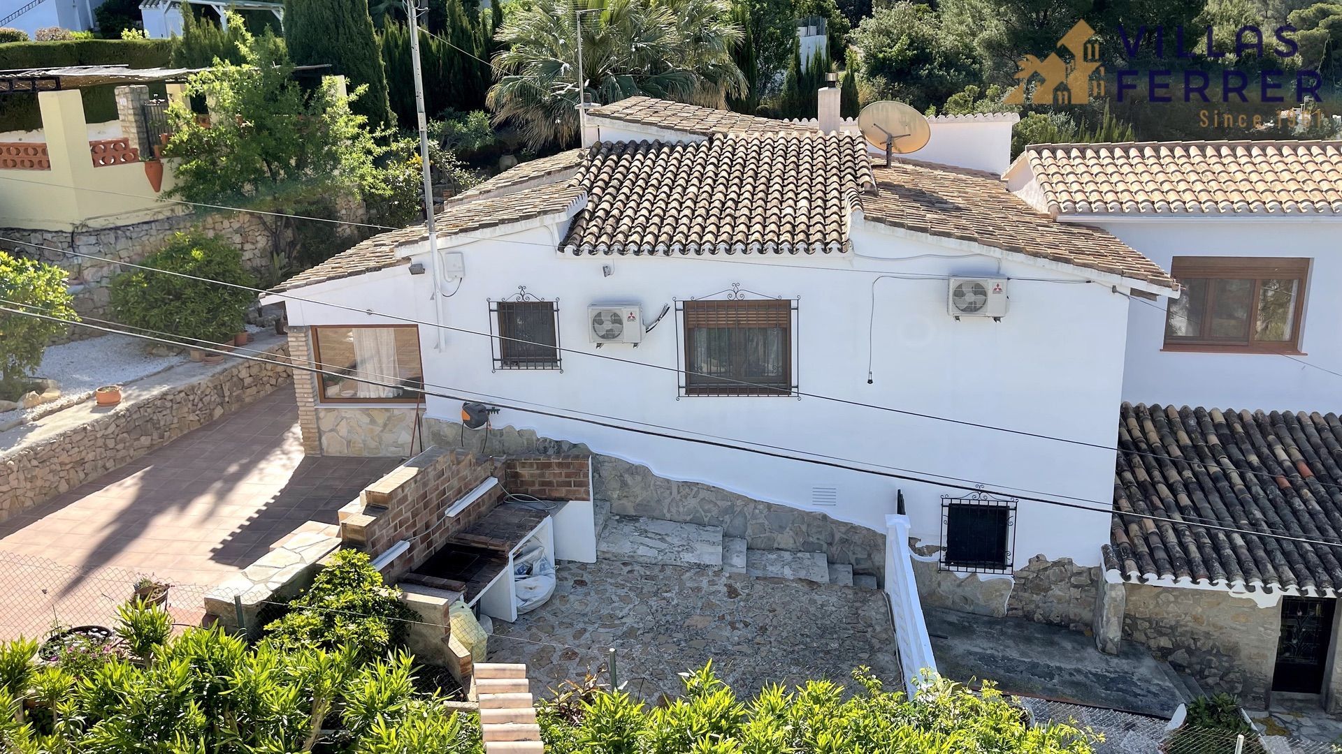 Exterior view of House or chalet for sale in Dénia  with Air Conditioner, Private garden and Terrace