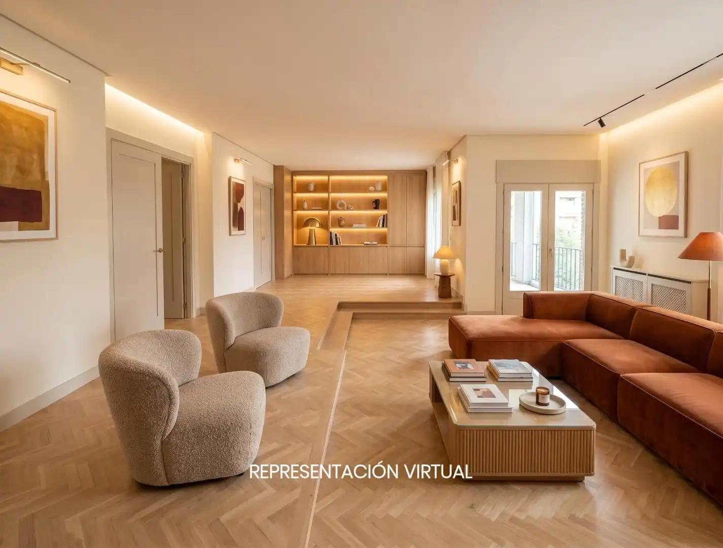 Living room of Detached homes for sale in Galapagar  with Air Conditioner, Heating and Private garden