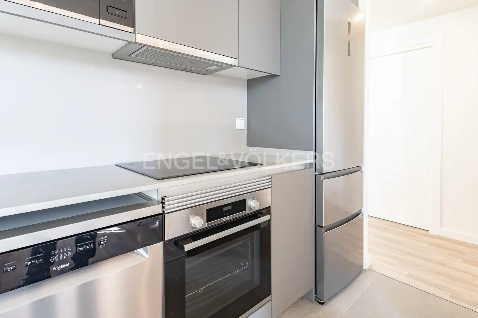 Kitchen of Flat for sale in Sant Adrià de Besòs  with Air Conditioner, Heating and Parquet flooring