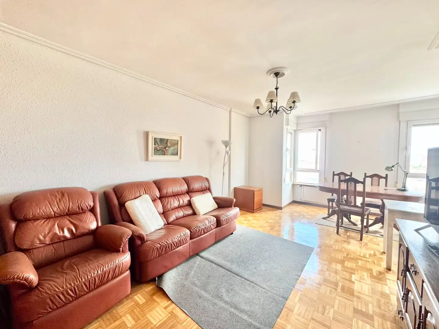 Wohnzimmer von Wohnung zur Miete in Vitoria - Gasteiz mit Terrasse