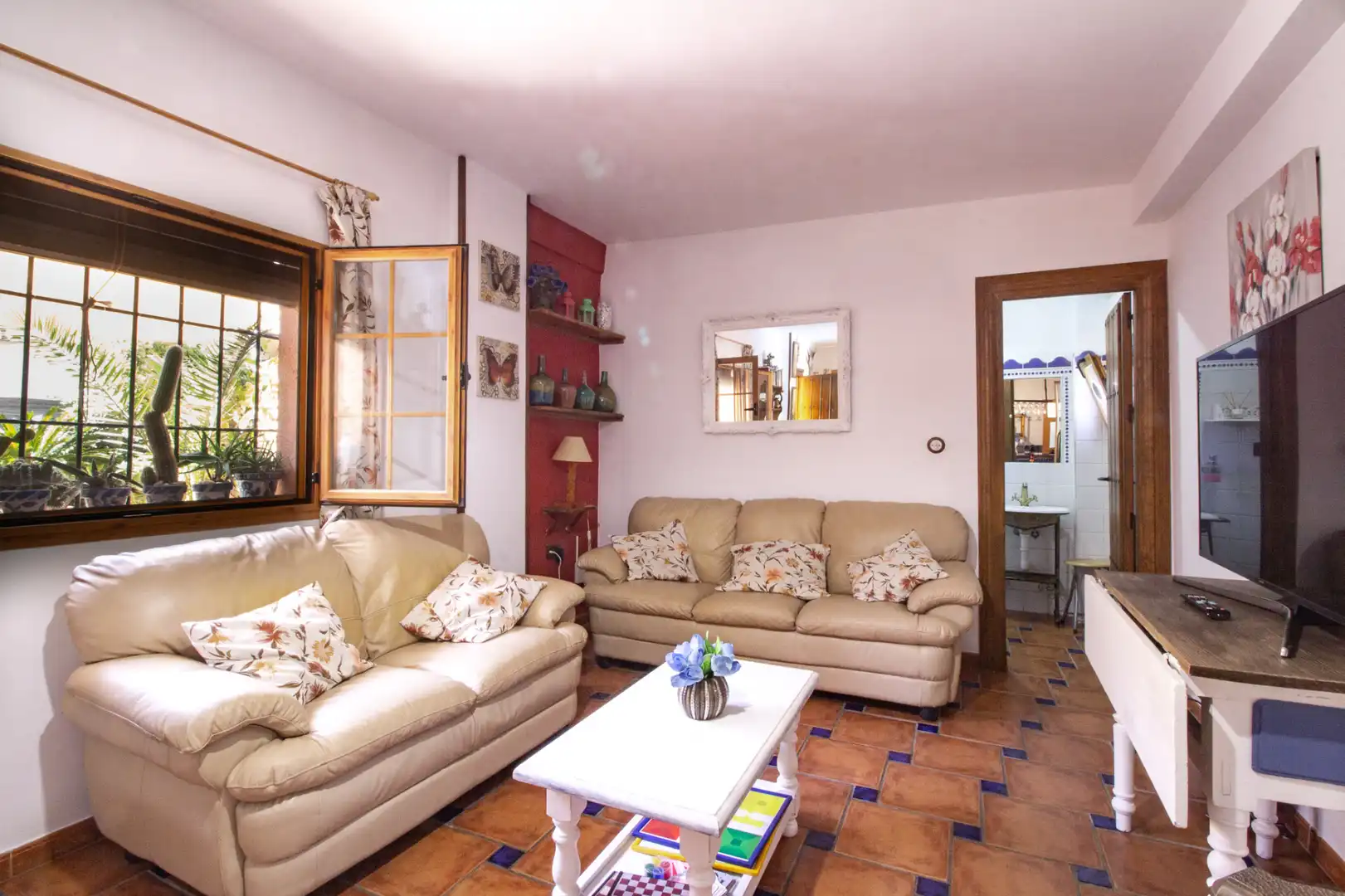 Living room of Houses for rent in Nigüelas  with Heating, Private garden and Swimming Pool