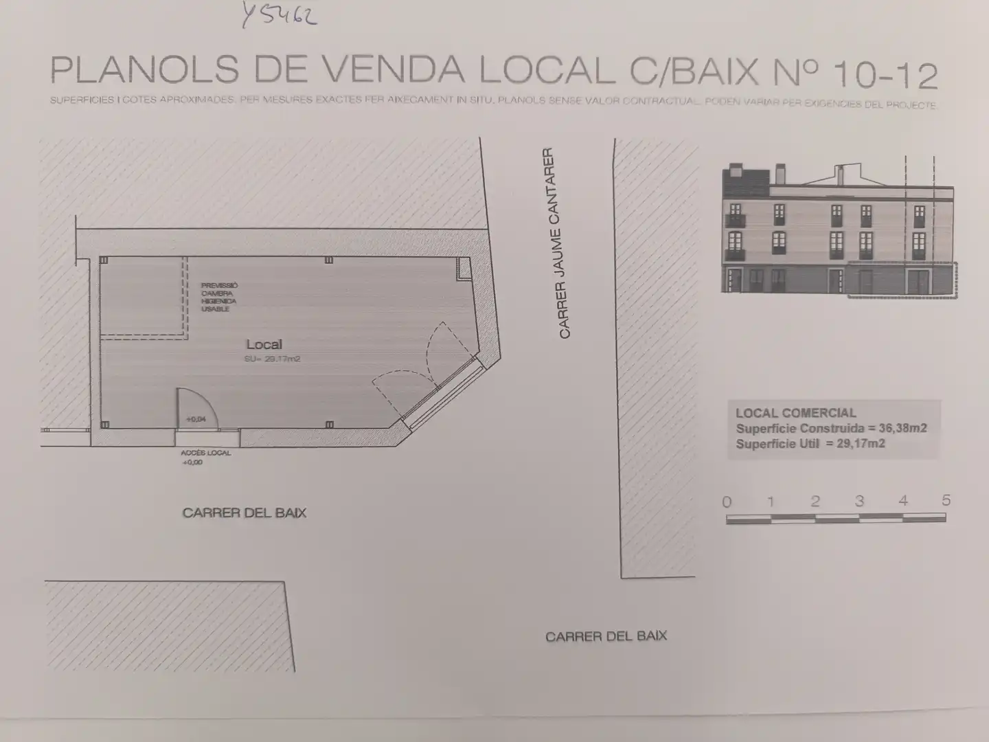 Local comercial en venta en Carrer de Baix 10