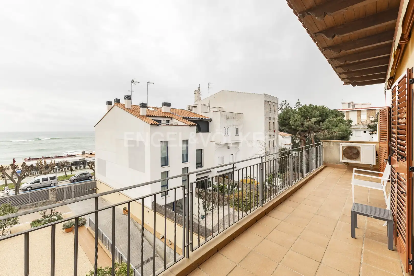 Terrace of Flat for rent in Caldes d'Estrac  with Air Conditioner, Heating and Terrace