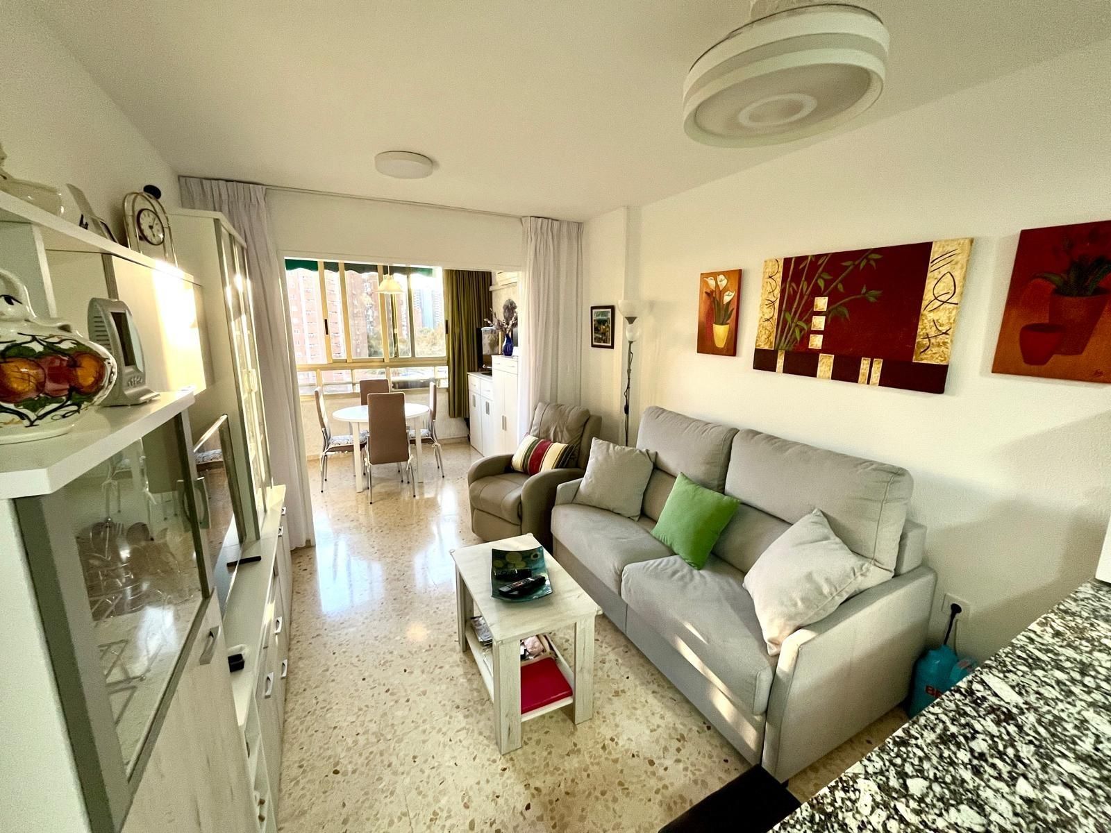 Living room of Apartment for sale in Benidorm  with Air Conditioner, Private garden and Terrace