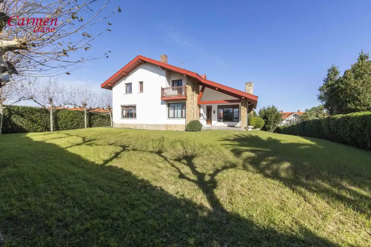 Vista exterior de Casa o chalet en venta en Getxo  con Calefacción, Jardín privado y Terraza