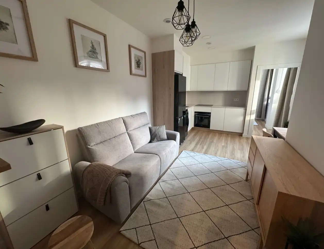 Sala de estar de Piso de alquiler en Gijón  con Calefacción, Parquet y Trastero