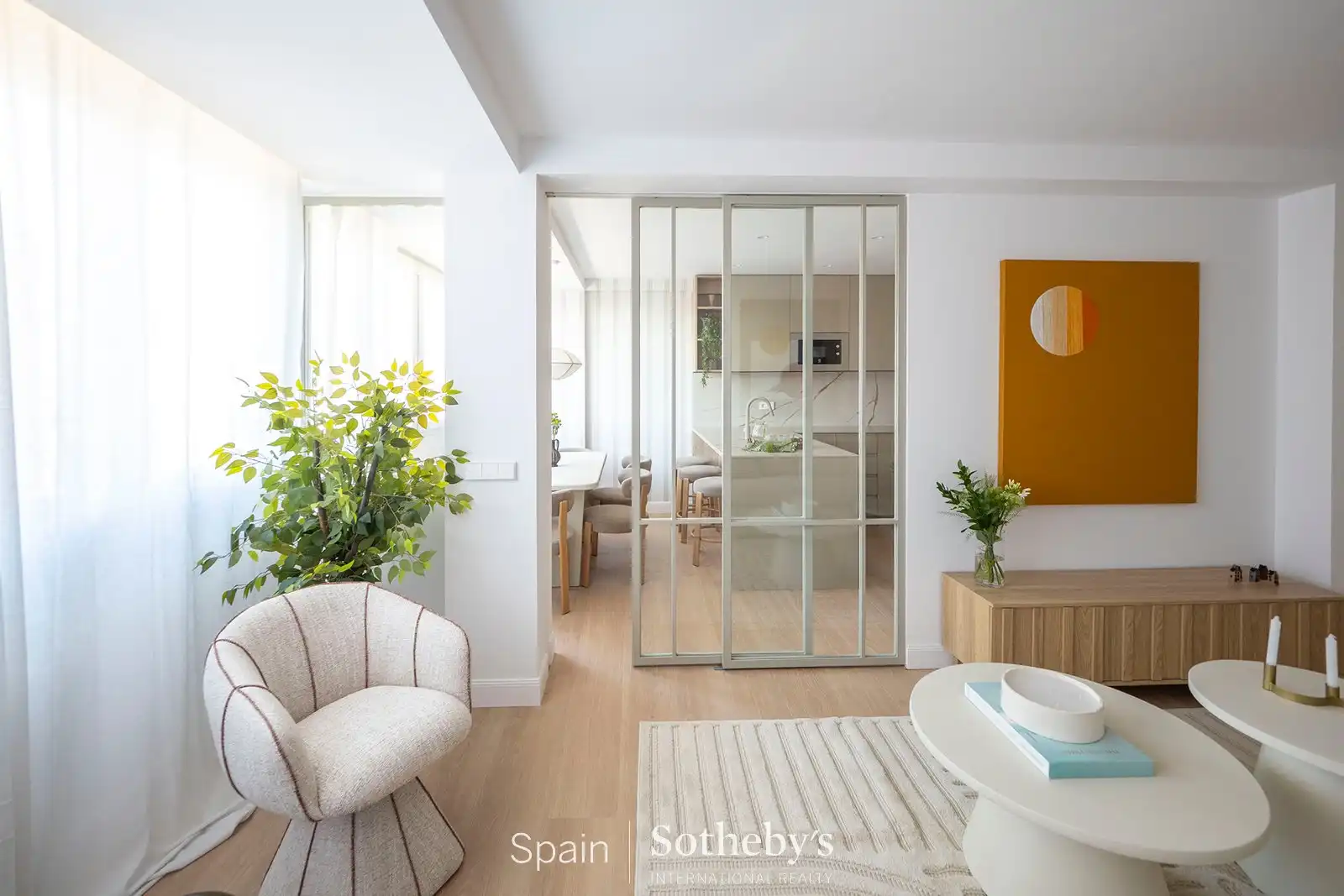 Wohnzimmer von Wohnungen zum Verkauf in Madrid mit Klimaanlage und Heizung