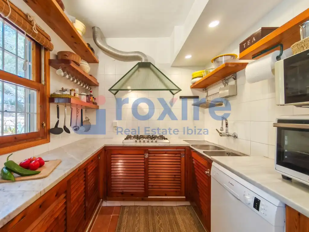 Kitchen of Houses for rent in Sant Josep de sa Talaia  with Air Conditioner, Private garden and Terrace