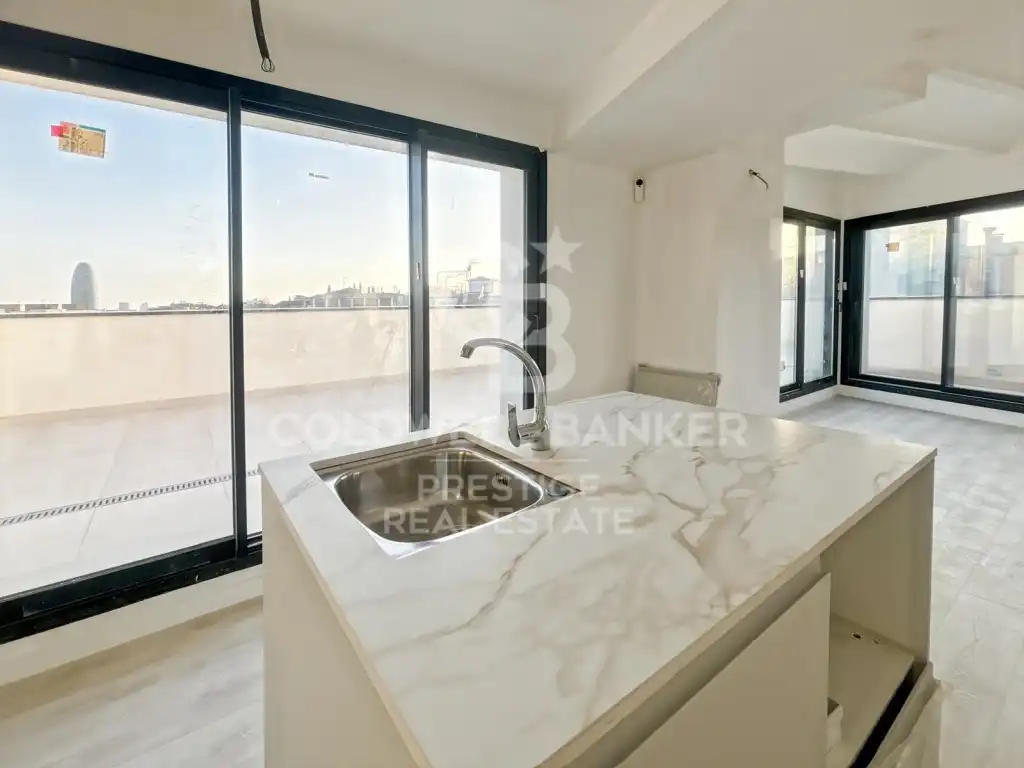 Kitchen of Attic for sale in Barcelona  with Terrace